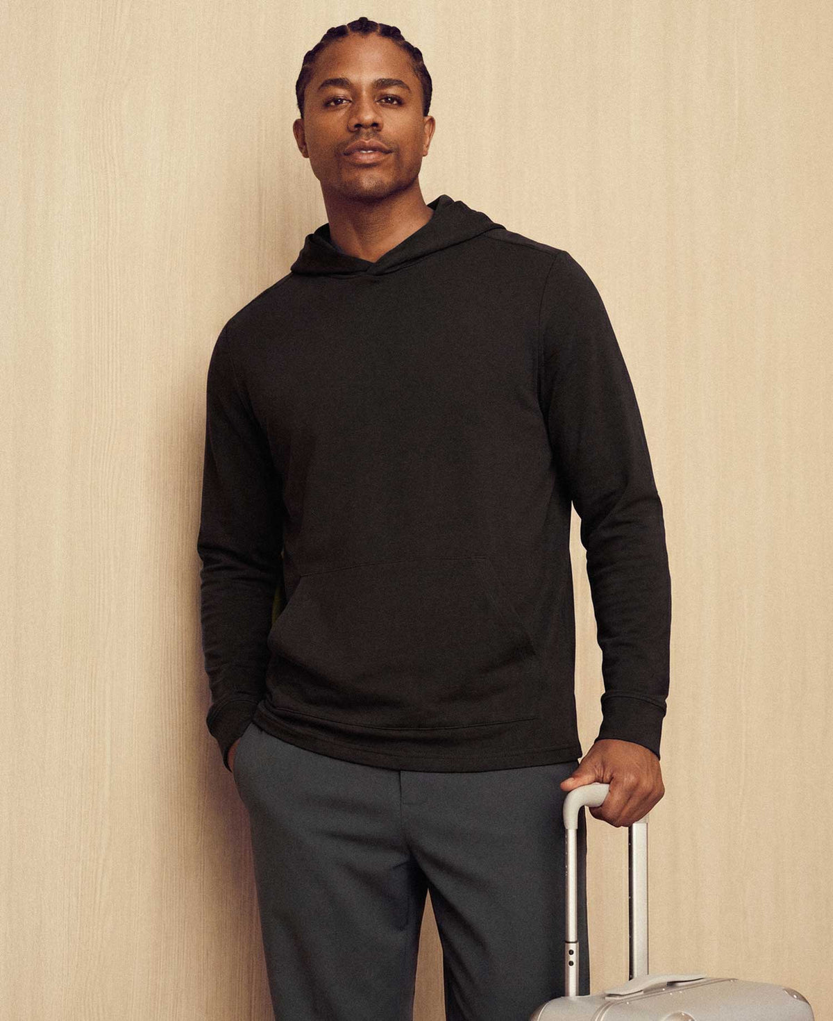 The Hoodie that packs like a tee.