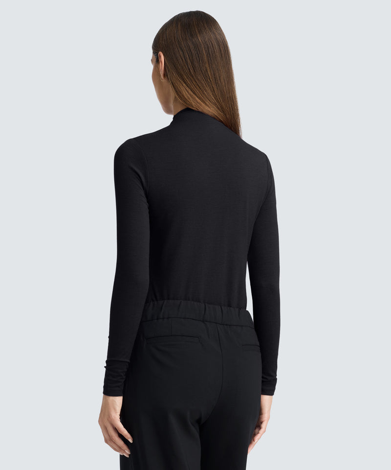 Women's Merino Mock Neck Top