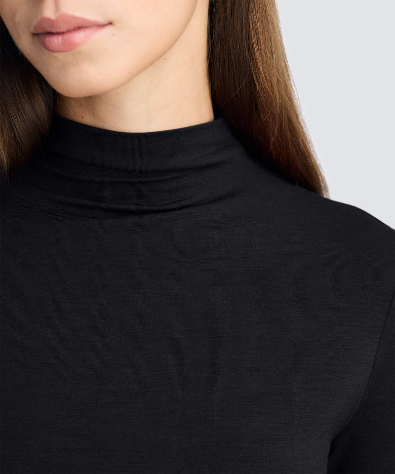 Women's Merino Mock Neck Top