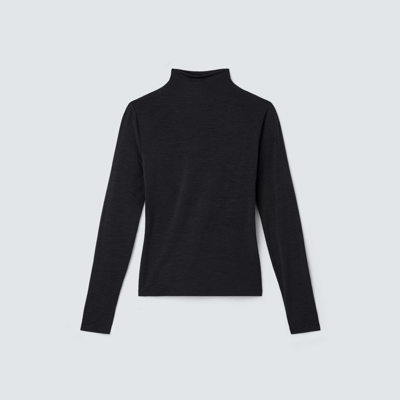 Women's Merino Mock Neck Top