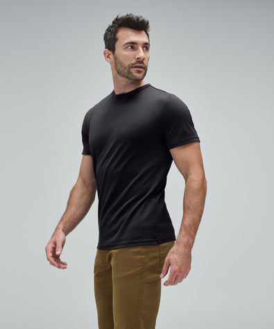 Men's Tall Merino Crew Neck T-Shirt