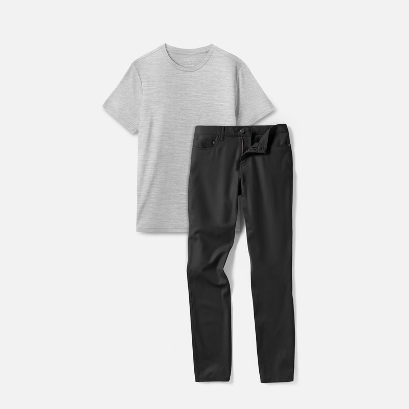 Men's Travel Trousers + T-Shirt Bundle